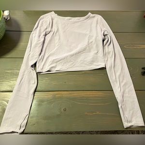 Lululemon cropped long sleeve, size 10